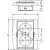 ABB 5512E-C02359 25 dvojitá zásuvka chránená tienením kávovo-ľadový opál