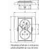 ABB 5583E-C02357 01 Element Dvojitá zásuvka. s otočnou dutinou, s ochranou proti prepólovaniu, s akustickou signalizáciou. biela/ľadovo biela