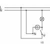 ABB 3553-21289 B1 Jednopólový spínač, so signalizačnou vývodkou, posun 1S svetlá biela