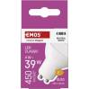 EMOS ZQ8E23 LED žárovka Classic MR16 / GU10 / 4 W (39 W) / 450 lm / neutrální bílá