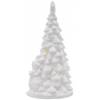 EMOS DCLW31 LED-Keramikbaum mit Schneemännern, 33,5 cm, 2x AA, innen, warmweiß