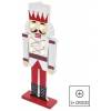 EMOS DCWW38 LED wooden nutcracker, 29 cm, 1× CR2032, indoor, warm white