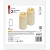 EMOS DCCV17 LED decoration - wax candle, 17 cm, 2x AAA, indoor, warm white, 2 pcs, timer