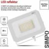 EMOS ZS2233W LED reflektor SIMPO 30W, bílý, IP65, 3000 lm, neutrální bílá