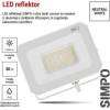 EMOS ZS2233W LED reflektor SIMPO 30W, bílý, IP65, 3000 lm, neutrální bílá