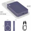 EMOS B0551BL Powerbank EMOS WI 1046, 10 000 mAh, 20 W+Bezdrôtová, modrá