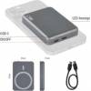 EMOS B0555GY Powerbank EMOS WI 522, 5000 mAh, 20 W+Bezdrôtová, sivá