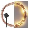 EMOS D3ZW01 LED nano chain with solar panel, copper, 12 m, indoor and outdoor, warm white, timer