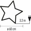 EMOS DCAZ09 Vianočná papierová hviezda na zavesenie, 60 cm, vnútorná