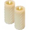 EMOS DCCV17 LED decoration - wax candle, 17 cm, 2x AAA, indoor, warm white, 2 pcs, timer