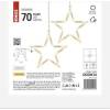 EMOS DCGW14 LED Christmas pendant - 7 stars, 67x125 cm, indoor, warm white