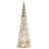 EMOS DCLW30 LED glass Christmas tree, 27 cm, 2x AA, indoor, warm white, timer