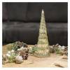 EMOS DCLW30 LED glass Christmas tree, 27 cm, 2x AA, indoor, warm white, timer