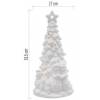 EMOS DCLW31 LED-Keramikbaum mit Schneemännern, 33,5 cm, 2x AA, innen, warmweiß