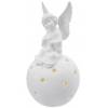 EMOS DCLW33 LED ceramic angel, 29 cm, 2x AA, indoor, warm white