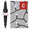 EMOS Lighting D2AC01 Profi LED spojovacia reťaz čierna, 5 m, vonkajšia a vnútorná, studená biela, časovač