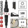 EMOS Lighting D1AW01 Základná súprava na pripojenie reťazí Standard, 10 m, vonkajšia, teplá biela, časovač