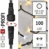 EMOS Lighting D2AN01 Profi LED spojovací řetěz problikávající, 10 m, venkovní, teplá/studená bílá, časovač