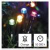EMOS Lighting D4AM01 LED vianočná reťaz, 4 m, vonkajšia a vnútorná, viacfarebná, časovač