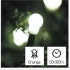 EMOS Lighting D5GC02 LED vánoční cherry řetěz – kuličky, 5 m, vnitřní, studená bílá