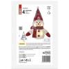 EMOS Lighting DCFW04 LED Christmas snowman, 25 cm, 3x AA, indoor, warm white