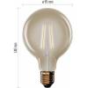 EMOS Lighting Z52032 LED-Lampe Vintage G95 / E27 / 4,5 W (40 W) / 420 lm / warmweiß