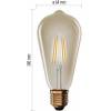 EMOS Lighting Z57032 LED žiarovka Vintage ST64 / E27 / 4,5 W (40 W) / 420 lm / teplá biela