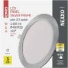 EMOS Lighting ZD1243 LED vstavané svietidlo NEXXO, okrúhle, strieborné, 18 W, so zmenou CCT