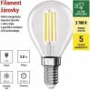 EMOS Lighting ZF1A42 LED bulb Filament Mini Globe A CLASS/ E14 / 3,8 W (60 W) / 806 lm / warm white