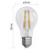 EMOS Lighting ZF5147 LED žiarovka Filament A60 / E27 / 3,8 W (60 W) / 806 lm / teplá biela