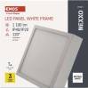 EMOS Lighting ZM6135 LED luminaire NEXXO, square, white, 12,5W, neutral white