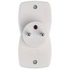 EMOS P0028N 2× socket outlet, white