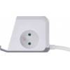 EMOS P0212CQ Extension cable - cube 2 m / 2 sockets / white / 2×USB-A + 1×USB-C+Qi / 1.5 mm2