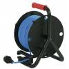 EMOS P08525W Bubnový predlžovací kábel odolný voči poveternostným vplyvom 25 m / 4 zásuvky / modrý / silikón / 230 V / 1,5 mm2