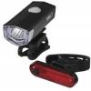 EMOS P3923 LED predné + zadné dobíjacie svetlo na bicykel P3923, 90 lm