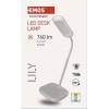 EMOS Z7629W LED-Tischleuchte LILY, weiß