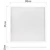 EMOS ZB1114 LED panel PROXO 60×60, square recessed white, 33W neutral white