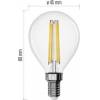 EMOS ZF1D23 LED žárovka Filament Mini Globe / E14 / 3,4 W (40 W) / 470 lm / neutrální bílá