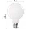 EMOS ZF2D52 LED bulb Filament G95 / E27 / 7,8 W (75 W) / 1055 lm / warm white