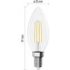 EMOS ZF3D03 LED žárovka Filament svíčka / E14 / 1,8 W (25 W) / 250 lm / neutrální bílá