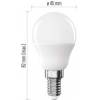 EMOS ZL1F43 LED žárovka Basic Mini Globe / E14 / 9,4 W (60 W) / 806 lm / neutrální bílá