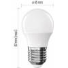 EMOS ZL6F22 LED bulb Basic Mini Globe / E27 / 5,5 W (40 W) / 470 lm / warm white