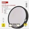 EMOS ZM4401 LED-Leuchte RORI rund, schwarz, 17W, mit CCT-Wechsel