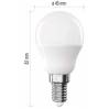 EMOS ZQ1E23 Classic Mini Globe LED žiarovka / E14 / 4,2 W (40 W) / 470 lm / neutrálna biela
