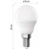 EMOS ZQ1E43 Classic Mini Globe LED bulb / E14 / 6,5 W (60 W) / 806 lm / neutral white