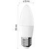 EMOS ZQ4E21 Classic LED candle bulb / E27 / 4,2 W (40 W) / 470 lm / warm white