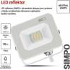 EMOS ZS2213W LED reflektor SIMPO 10 W, bílý, neutrální bílá