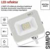 EMOS ZS2213W LED reflektor SIMPO 10 W, bílý, neutrální bílá