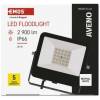 EMOS ZS2413 LED reflektor AVENO 20W, čierny, neutrálna biela