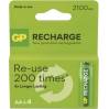 GP B27214 GP Recharge 2100 AA Rechargeable Batteries (HR6) 4pcs